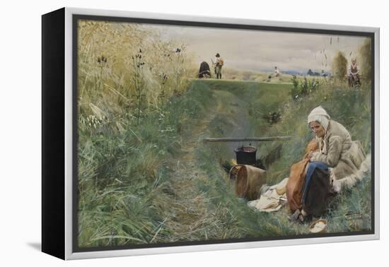 Our Daily Bread, 1886 (W/C on Paper)-Anders Leonard Zorn-Framed Premier Image Canvas