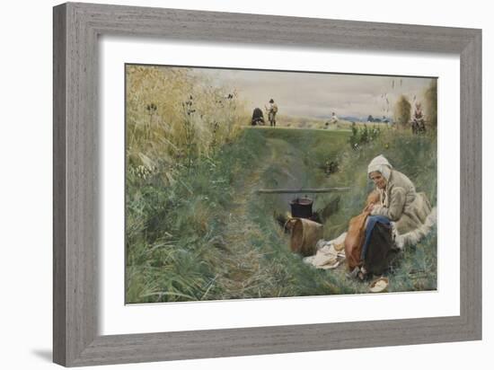 Our Daily Bread, 1886 (W/C on Paper)-Anders Leonard Zorn-Framed Giclee Print