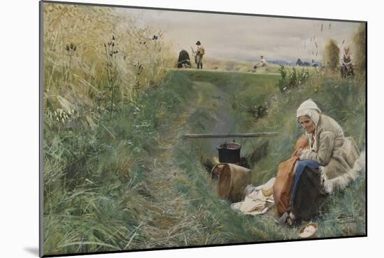 Our Daily Bread, 1886 (W/C on Paper)-Anders Leonard Zorn-Mounted Giclee Print