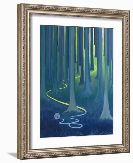 Our Daily Duties are Like a Golden String That Shows Us God's Will and Leads to Heaven, 1993-Elizabeth Wang-Framed Giclee Print