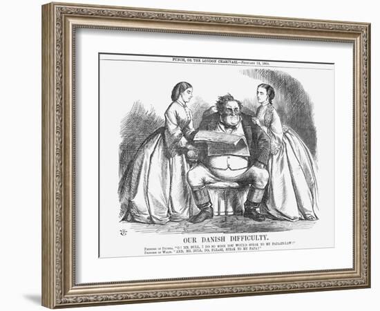 Our Danish Difficulty, 1864-John Tenniel-Framed Giclee Print