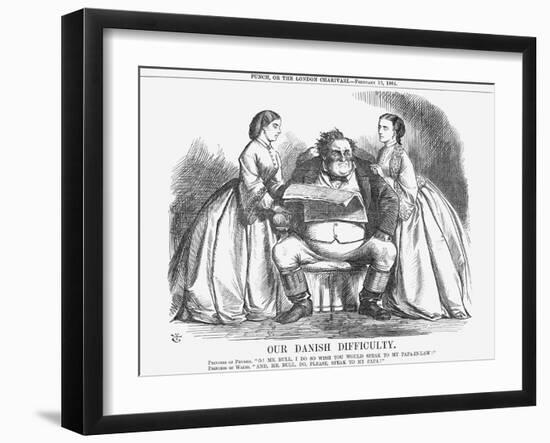 Our Danish Difficulty, 1864-John Tenniel-Framed Giclee Print