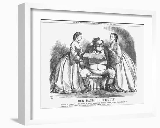 Our Danish Difficulty, 1864-John Tenniel-Framed Giclee Print