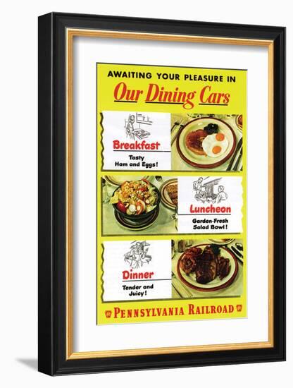 Our Dining Cars-null-Framed Art Print