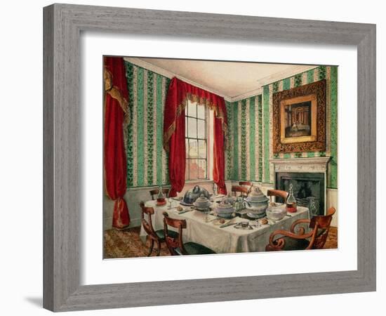 Our Dining Room at York, 1838-Mary Ellen Best-Framed Giclee Print