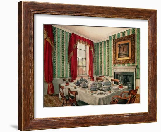 Our Dining Room at York, 1838-Mary Ellen Best-Framed Giclee Print