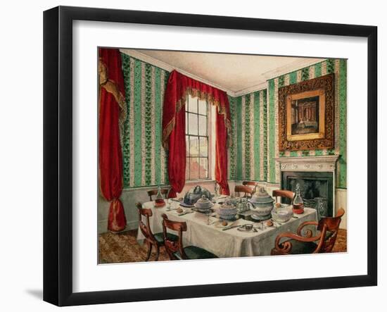 Our Dining Room at York, 1838-Mary Ellen Best-Framed Giclee Print