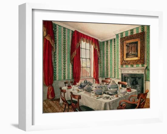 Our Dining Room at York, 1838-Mary Ellen Best-Framed Giclee Print