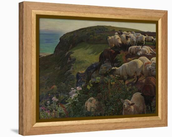 Our English Coasts, 1852 ('Strayed Sheep')-William Holman Hunt-Framed Premier Image Canvas