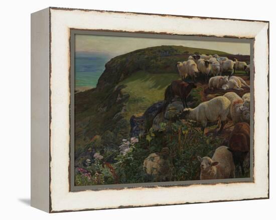 Our English Coasts, 1852 ('Strayed Sheep')-William Holman Hunt-Framed Premier Image Canvas