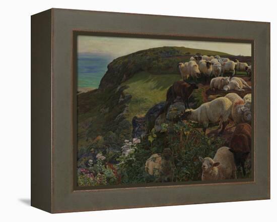 Our English Coasts, 1852 ('Strayed Sheep')-William Holman Hunt-Framed Premier Image Canvas