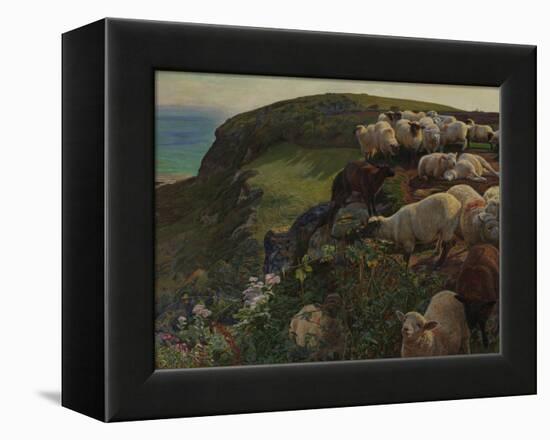 Our English Coasts, 1852 ('Strayed Sheep')-William Holman Hunt-Framed Premier Image Canvas