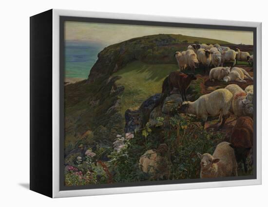 Our English Coasts, 1852 ('Strayed Sheep')-William Holman Hunt-Framed Premier Image Canvas