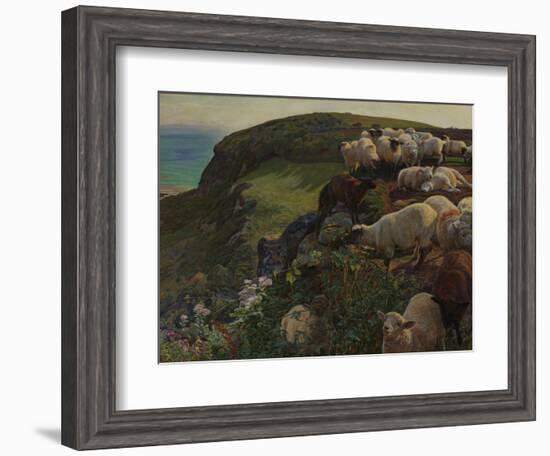 Our English Coasts, 1852 ('Strayed Sheep')-William Holman Hunt-Framed Giclee Print