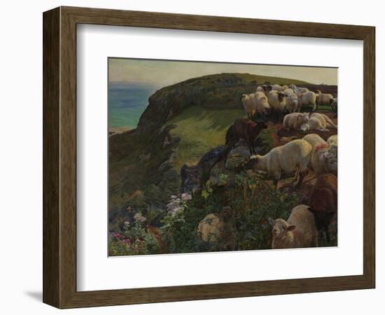 Our English Coasts, 1852 ('Strayed Sheep')-William Holman Hunt-Framed Giclee Print