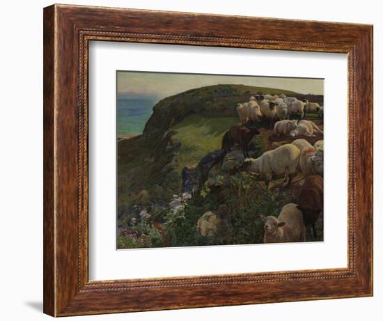 Our English Coasts, 1852 ('Strayed Sheep')-William Holman Hunt-Framed Giclee Print