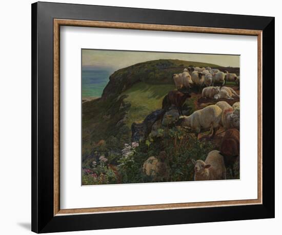 Our English Coasts, 1852 ('Strayed Sheep')-William Holman Hunt-Framed Giclee Print