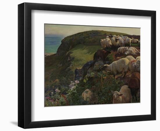 Our English Coasts, 1852 ('Strayed Sheep')-William Holman Hunt-Framed Giclee Print