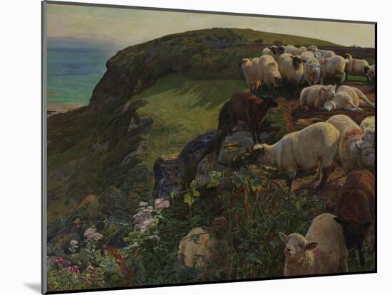 Our English Coasts, 1852 ('Strayed Sheep')-William Holman Hunt-Mounted Giclee Print