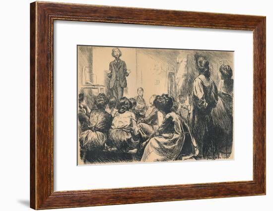 'Our Evening Art Classes Have Commenced', 1905-Frederick Henry Townsend-Framed Giclee Print