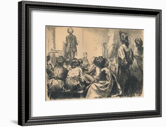 'Our Evening Art Classes Have Commenced', 1905-Frederick Henry Townsend-Framed Giclee Print