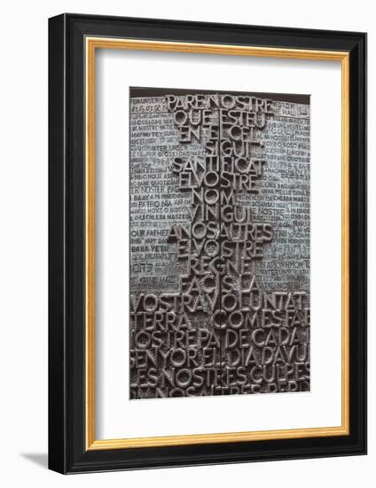 Our Father prayer, Sagrada Familia Basilica, Barcelona, Spain-Godong-Framed Photographic Print