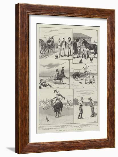 Our First Deal in Horseflesh in Manitoba-null-Framed Giclee Print