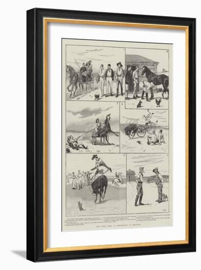 Our First Deal in Horseflesh in Manitoba-null-Framed Giclee Print