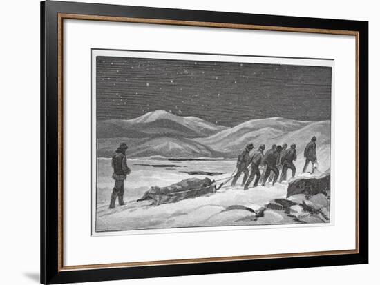 Our First Funeral, January 20, 1884, Pub London 1886-J. Steeple Davis-Framed Giclee Print