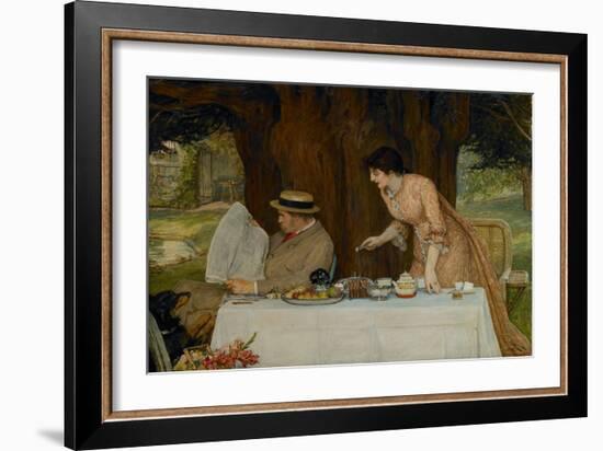 Our First Tiff, 1878 (Oil on Canvas)-Robert Walker Macbeth-Framed Giclee Print