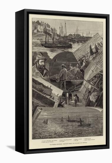 Our Fishing Industries: Drift-Net Fishing for Pilchards Off Cornwall-Percy Robert Craft-Framed Premier Image Canvas