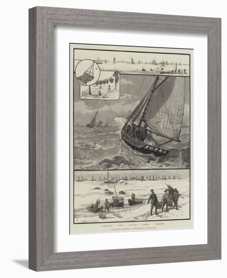 Our Fishing Industries, Oyster Dredging at Whitstable-null-Framed Giclee Print