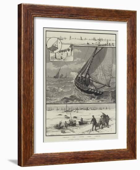 Our Fishing Industries, Oyster Dredging at Whitstable-null-Framed Giclee Print