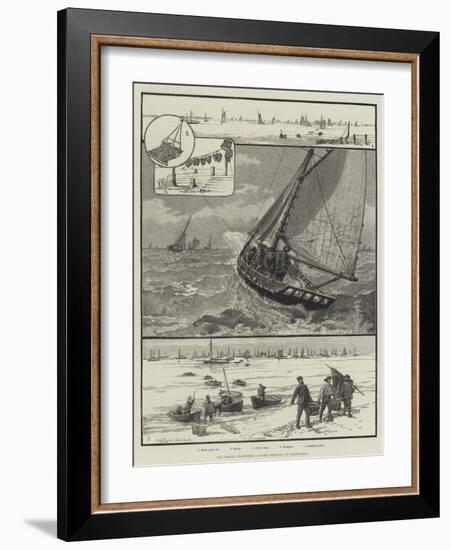 Our Fishing Industries, Oyster Dredging at Whitstable-null-Framed Giclee Print