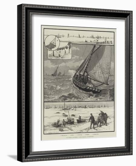 Our Fishing Industries, Oyster Dredging at Whitstable-null-Framed Giclee Print