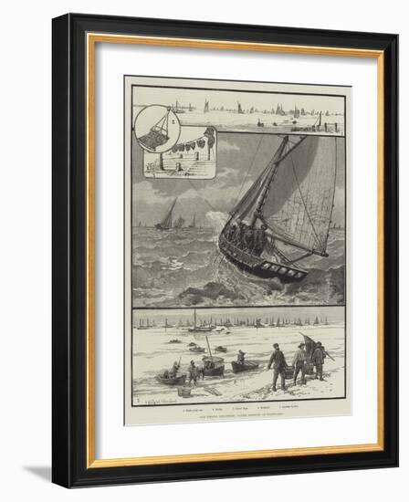 Our Fishing Industries, Oyster Dredging at Whitstable-null-Framed Giclee Print