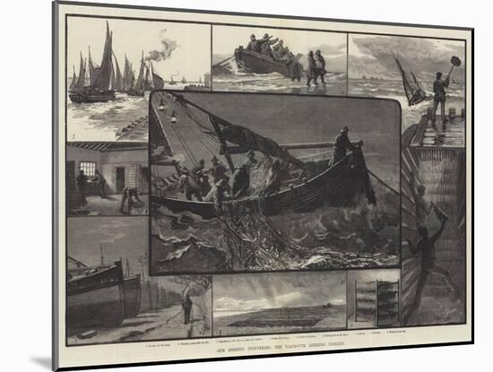 Our Fishing Industries, the Yarmouth Herring Fishery-null-Mounted Giclee Print