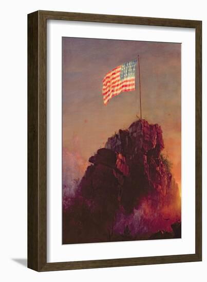 Our Flag, 1864-Frederic Edwin Church-Framed Giclee Print