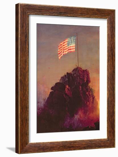 Our Flag, 1864-Frederic Edwin Church-Framed Giclee Print