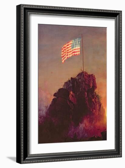 Our Flag, 1864-Frederic Edwin Church-Framed Giclee Print