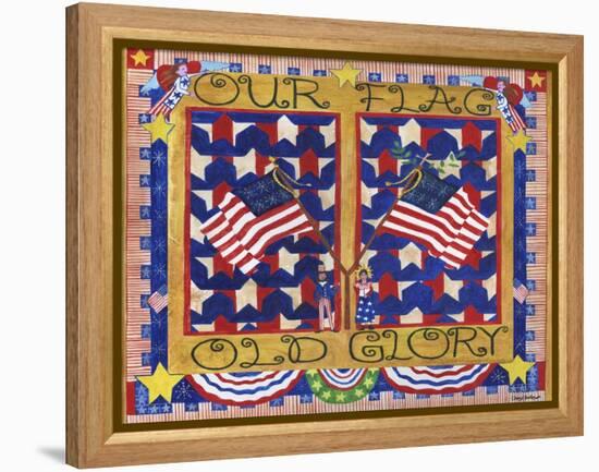 Our Flag Old Glory Cheryl Bartley-Cheryl Bartley-Framed Premier Image Canvas