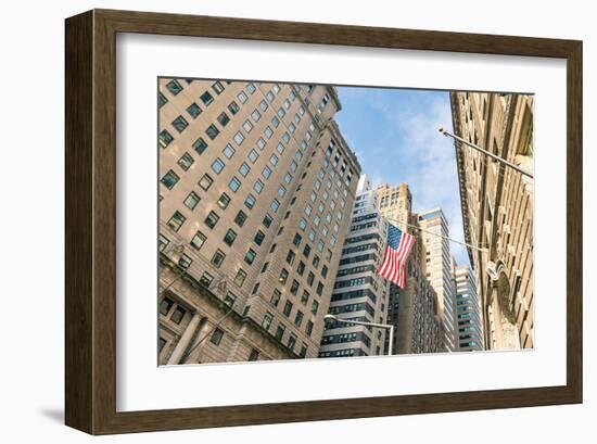 Our Flag Over Wall St.-null-Framed Art Print