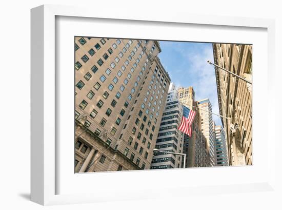 Our Flag Over Wall St.-null-Framed Art Print