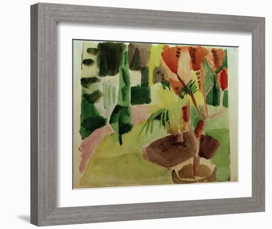 Our Garden by the Lake 2-Auguste Macke-Framed Giclee Print