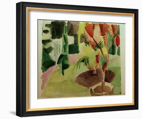 Our Garden by the Lake 2-Auguste Macke-Framed Giclee Print