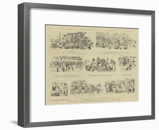 Our Great Football Match, Pelicans Versus Phantoms-null-Framed Giclee Print