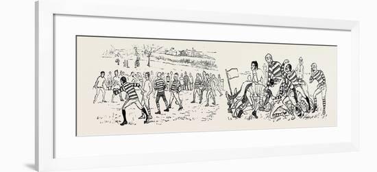 Our Great Football Match-null-Framed Giclee Print