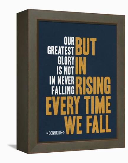 Our Greatest Glory Confucius Quote-null-Framed Stretched Canvas