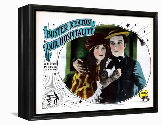 Our Hospitality, from Left: Natalie Talmadge, Buster Keaton, 1923-null-Framed Stretched Canvas