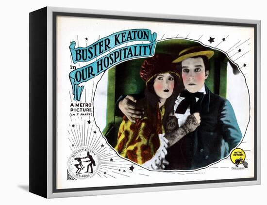 Our Hospitality, from Left: Natalie Talmadge, Buster Keaton, 1923-null-Framed Stretched Canvas